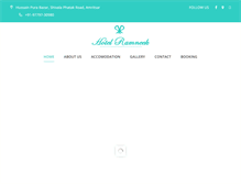 Tablet Screenshot of hotelramneekamritsar.com